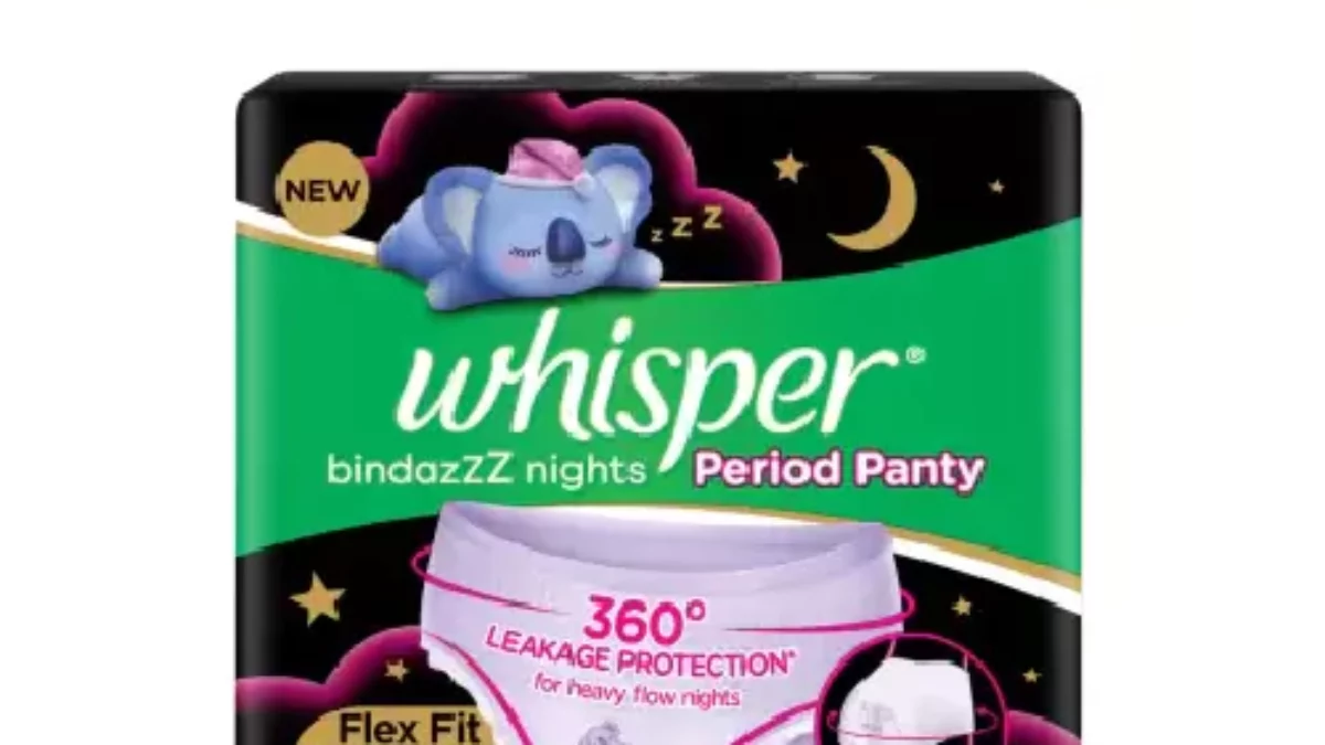 Whisper BINDAZZZ NIGHT PERIOD PANTY PANTIES 6+6+6 N PACK OF 3